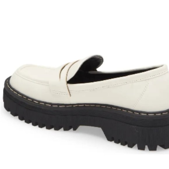 White Platform Loafers - Picture 2 of 9